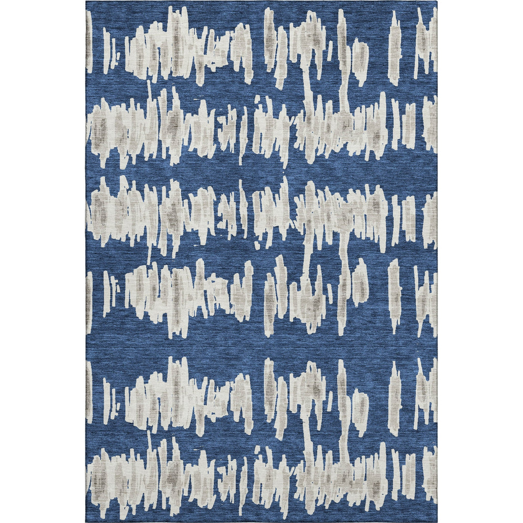 Piper Looms Mayfield Stripes AMF905 Navy Machine Washable Area Rug main image