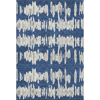 Piper Looms Mayfield Stripes AMF905 Navy Machine Washable Area Rug main image