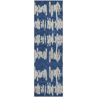 Piper Looms Mayfield Stripes AMF905 Navy Machine Washable Area Rug Runner Main Image