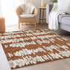 Piper Looms Mayfield Stripes AMF905 Paprika Machine Washable Area Rug Lifestyle Image Feature