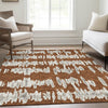 Piper Looms Mayfield Stripes AMF905 Paprika Machine Washable Area Rug Lifestyle Image Feature