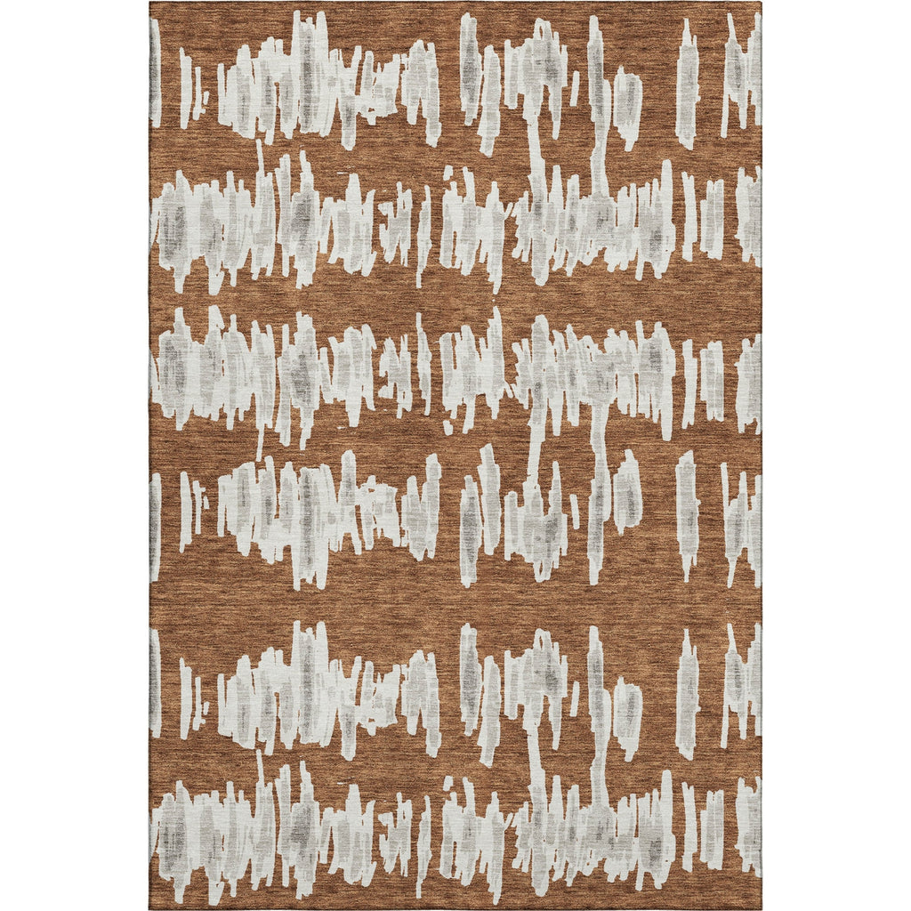 Piper Looms Mayfield Stripes AMF905 Paprika Machine Washable Area Rug main image