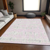 Piper Looms Mayfield Stripes AMF905 Pink Machine Washable Area Rug Lifestyle Image Feature