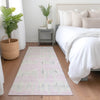 Piper Looms Mayfield Stripes AMF905 Pink Machine Washable Area Rug Runner Lifestyle Image Feature