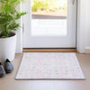 Piper Looms Mayfield Stripes AMF905 Pink Machine Washable Area Rug Scatter Lifestyle Image Feature