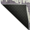 Piper Looms Mayfield Stripes AMF905 Purple Machine Washable Area Rug Backing Image