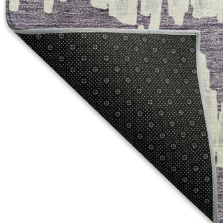 Piper Looms Mayfield Stripes AMF905 Purple Machine Washable Area Rug Backing Image