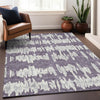 Piper Looms Mayfield Stripes AMF905 Purple Machine Washable Area Rug Lifestyle Image Feature