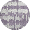 Piper Looms Mayfield Stripes AMF905 Purple Machine Washable Area Rug Round Main Image