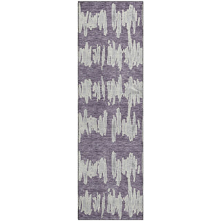 Piper Looms Mayfield Stripes AMF905 Purple Machine Washable Area Rug Runner Main Image