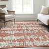 Piper Looms Mayfield Stripes AMF905 Salmon Machine Washable Area Rug Lifestyle Image Feature