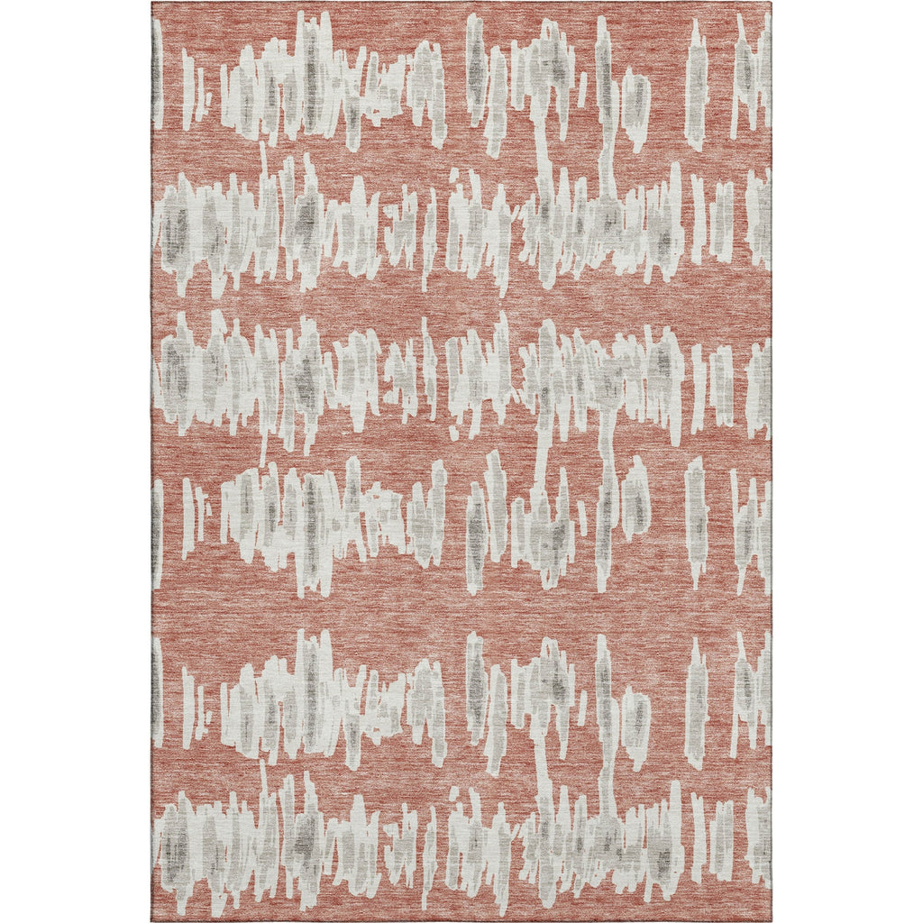 Piper Looms Mayfield Stripes AMF905 Salmon Machine Washable Area Rug main image