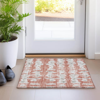 Piper Looms Mayfield Stripes AMF905 Salmon Machine Washable Area Rug Scatter Lifestyle Image Feature