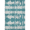 Piper Looms Mayfield Stripes AMF905 Teal Machine Washable Area Rug main image