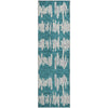 Piper Looms Mayfield Stripes AMF905 Teal Machine Washable Area Rug Runner Main Image