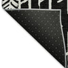 Piper Looms Mayfield Arrows AMF906 Black Machine Washable Area Rug Backing Image