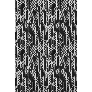 Piper Looms Mayfield Arrows AMF906 Black Machine Washable Area Rug main image