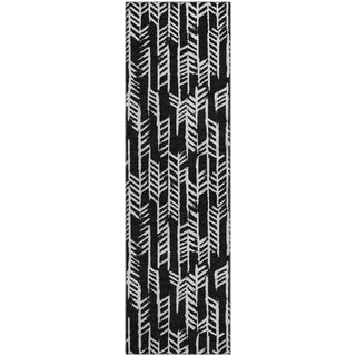 Piper Looms Mayfield Arrows AMF906 Black Machine Washable Area Rug Runner Main Image