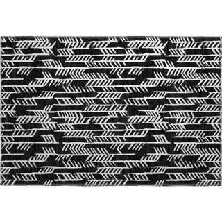 Piper Looms Mayfield Arrows AMF906 Black Machine Washable Area Rug Scatter Main Image