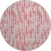 Piper Looms Mayfield Arrows AMF906 Blush Machine Washable Area Rug Round Main Image