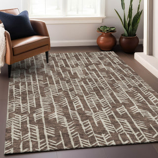 Piper Looms Mayfield Arrows AMF906 Brown Machine Washable Area Rug Lifestyle Image Feature
