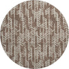 Piper Looms Mayfield Arrows AMF906 Brown Machine Washable Area Rug Round Main Image