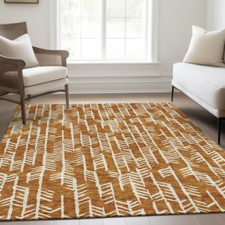 Piper Looms Mayfield Arrows AMF906 Copper Machine Washable Area Rug Lifestyle Image Feature