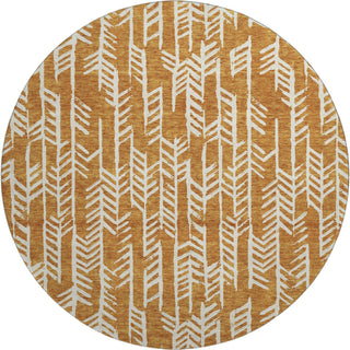 Piper Looms Mayfield Arrows AMF906 Copper Machine Washable Area Rug Round Main Image