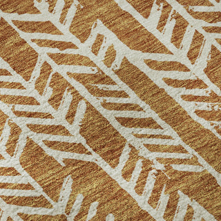 Piper Looms Mayfield Arrows AMF906 Copper Machine Washable Area Rug Swatch Image