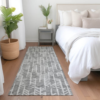 Piper Looms Mayfield Arrows AMF906 Gray Machine Washable Area Rug Runner Lifestyle Image Feature