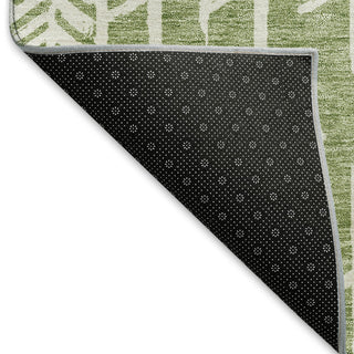Piper Looms Mayfield Arrows AMF906 Green Machine Washable Area Rug Backing Image