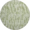 Piper Looms Mayfield Arrows AMF906 Green Machine Washable Area Rug Round Main Image