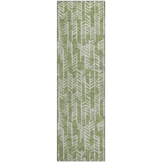 Piper Looms Mayfield Arrows AMF906 Green Machine Washable Area Rug Runner Main Image