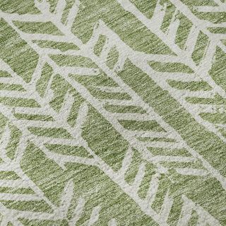 Piper Looms Mayfield Arrows AMF906 Green Machine Washable Area Rug Swatch Image