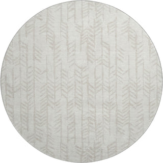 Piper Looms Mayfield Arrows AMF906 Ivory Machine Washable Area Rug Round Main Image
