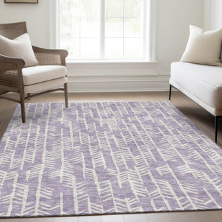 Piper Looms Mayfield Arrows AMF906 Lavender Machine Washable Area Rug Lifestyle Image Feature