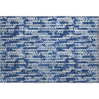 Piper Looms Mayfield Arrows AMF906 Navy Machine Washable Area Rug Scatter Main Image