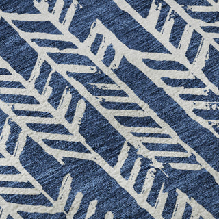 Piper Looms Mayfield Arrows AMF906 Navy Machine Washable Area Rug Swatch Image