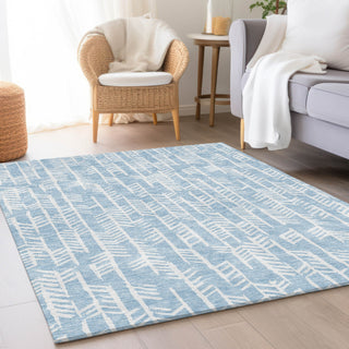 Piper Looms Mayfield Arrows AMF906 Sky Machine Washable Area Rug Lifestyle Image Feature