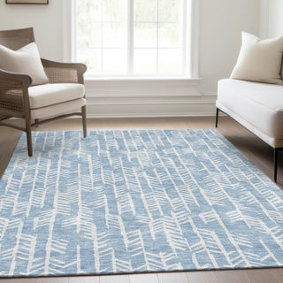 Piper Looms Mayfield Arrows AMF906 Sky Machine Washable Area Rug Lifestyle Image Feature