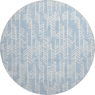 Piper Looms Mayfield Arrows AMF906 Sky Machine Washable Area Rug Round Main Image