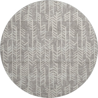 Piper Looms Mayfield Arrows AMF906 Taupe Machine Washable Area Rug Round Main Image