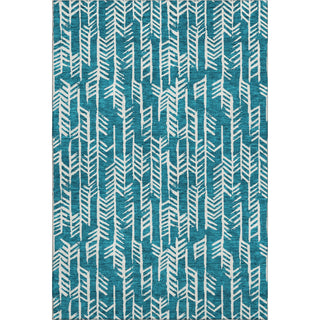 Piper Looms Mayfield Arrows AMF906 Teal Machine Washable Area Rug main image