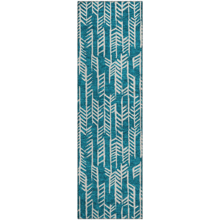 Piper Looms Mayfield Arrows AMF906 Teal Machine Washable Area Rug Runner Main Image