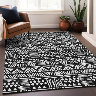 Piper Looms Mayfield Southwest AMF907 Black Machine Washable Area Rug Lifestyle Image Feature