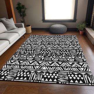 Piper Looms Mayfield Southwest AMF907 Black Machine Washable Area Rug Lifestyle Image Feature