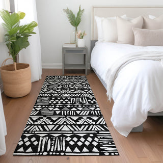 Piper Looms Mayfield Southwest AMF907 Black Machine Washable Area Rug Runner Lifestyle Image Feature