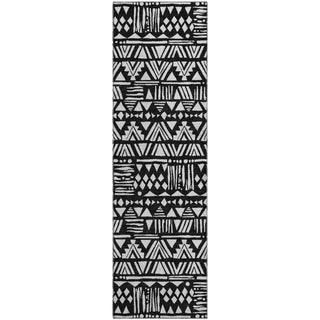 Piper Looms Mayfield Southwest AMF907 Black Machine Washable Area Rug Runner Main Image