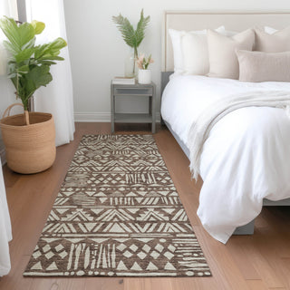 Piper Looms Mayfield Southwest AMF907 Brown Machine Washable Area Rug Runner Lifestyle Image Feature