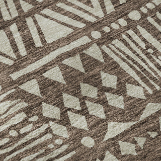 Piper Looms Mayfield Southwest AMF907 Brown Machine Washable Area Rug Swatch Image